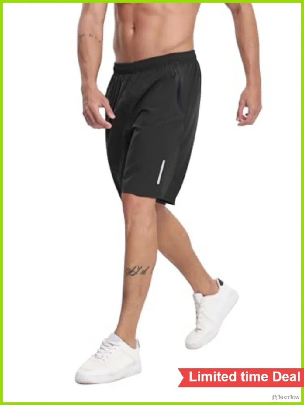 5 Pack Men's Athletic Gym Shorts Quick Dry with Zip Pockets